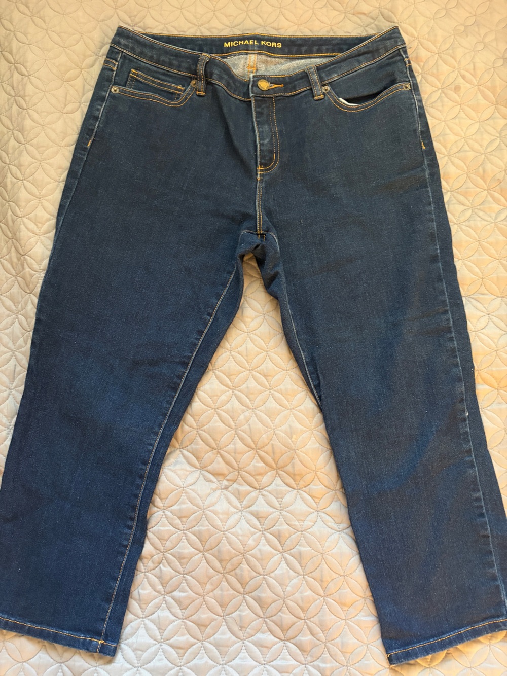 Michael Kors Dark Blue Straight Jean Capris Women’s size 10
